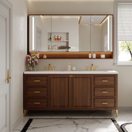SIDSHA 717  Double Bathroom Vanity（Support customization）