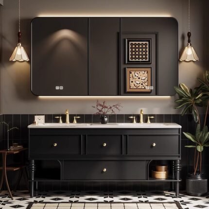 SIDSHA  Double Bathroom Vanity（Support customization）